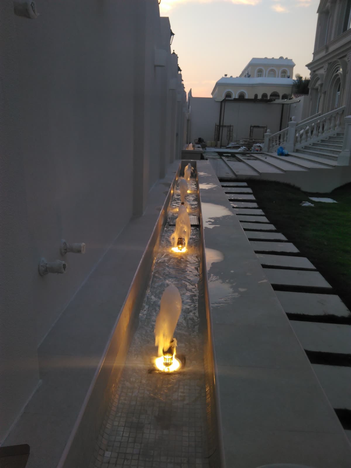 Landscape water feature by QFountains, view 2