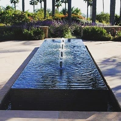 Landscape water feature by QFountains