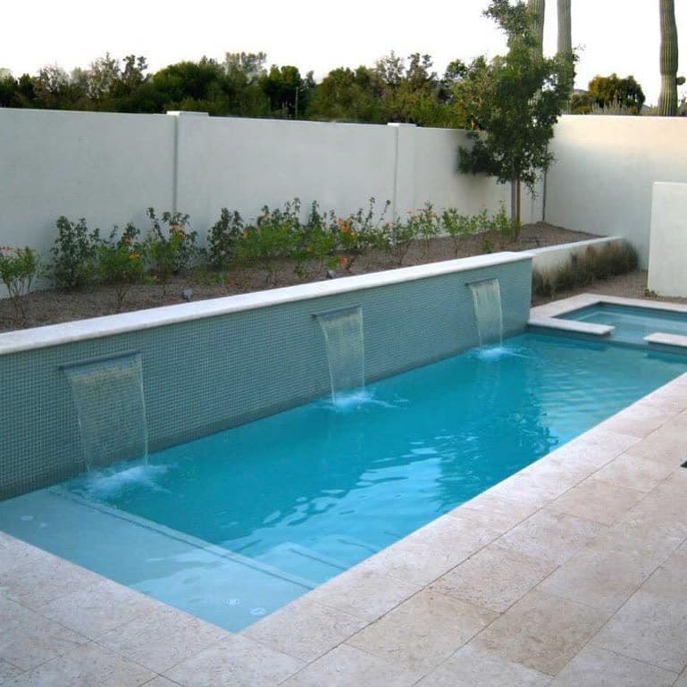 Pool water feature by QFountains, view 6