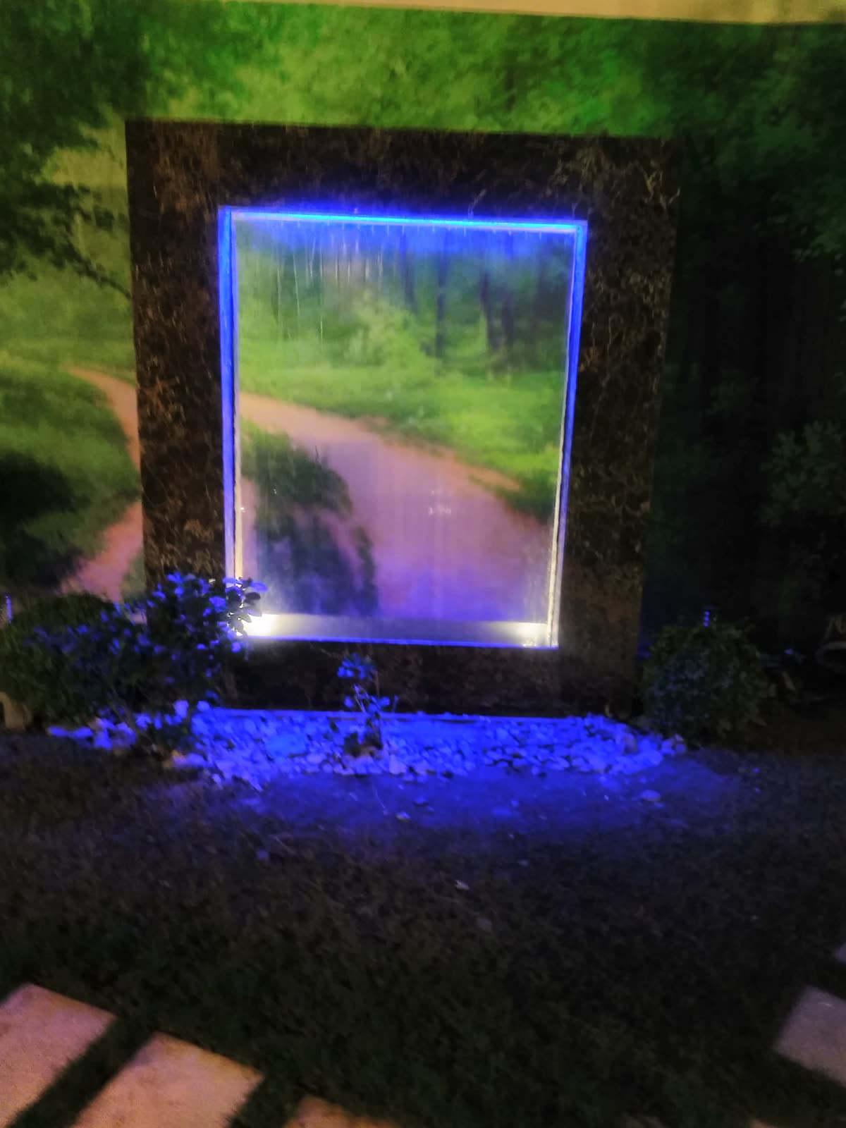 Waterfall water feature by QFountains, view 2