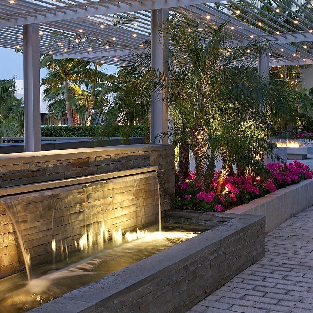 Waterfall water feature by QFountains, view 5