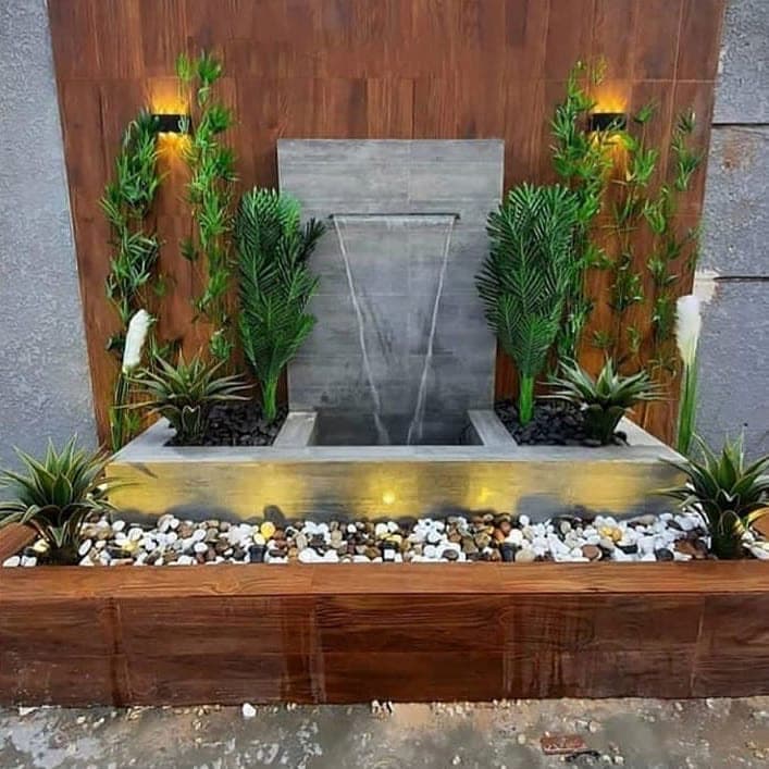 Waterfall water feature by QFountains, view 6