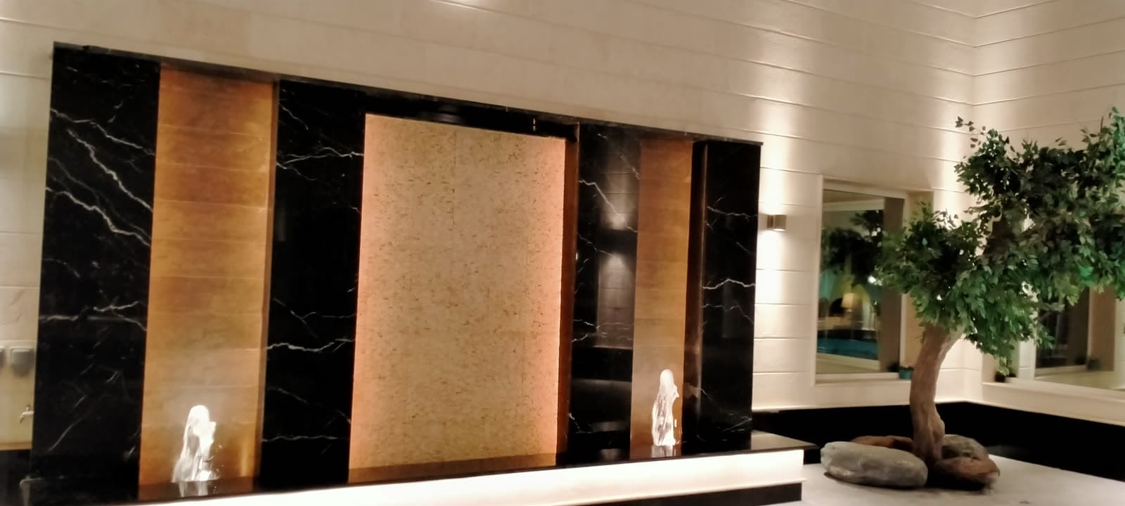 Waterfall water feature by QFountains, view 2