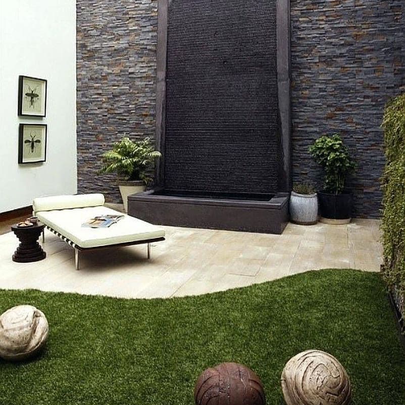 Waterfall water feature by QFountains, view 4