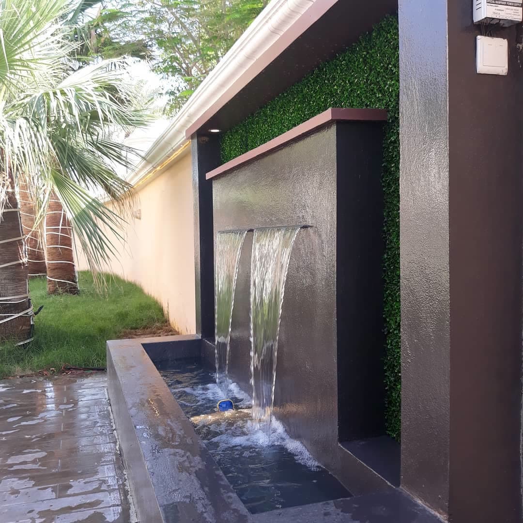 Waterfall water feature by QFountains, view 8
