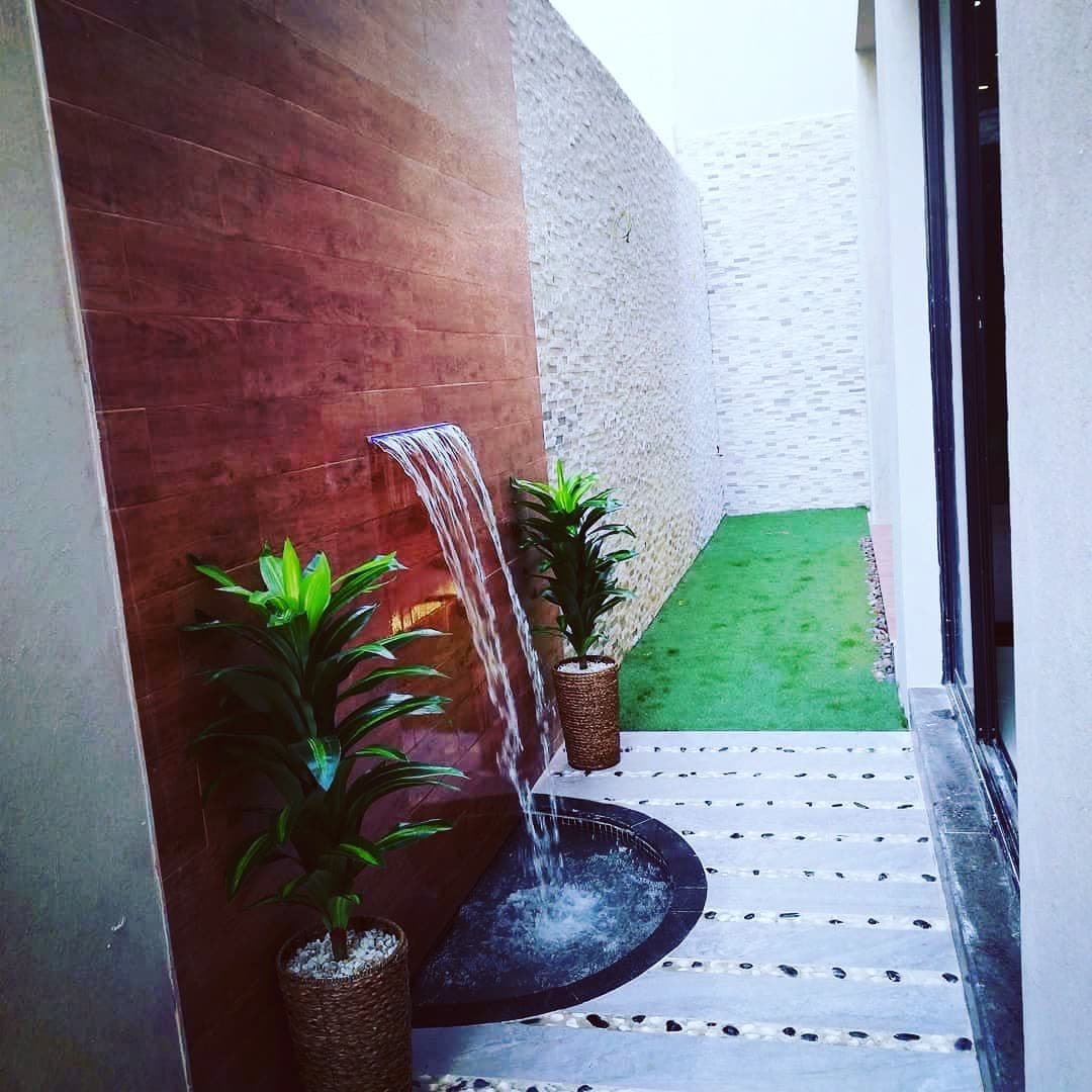 Waterfall water feature by QFountains